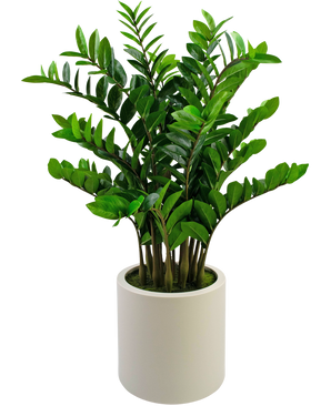 Plante artificielle Zamioculcas ready-made en pot beige 120 cm