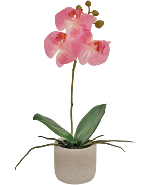 Orchidée artificielle Real Touch 30 cm rose