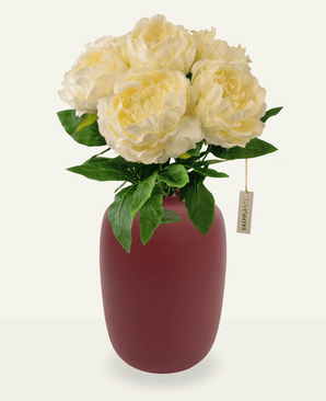 Bouquet artificiel Peony blanc 39 cm