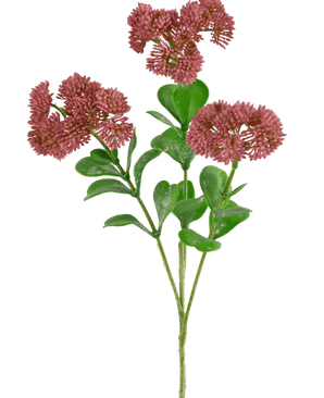 Branche artificielle Sedum rose 56 cm