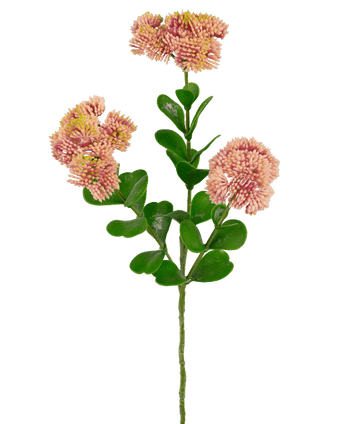 Branche artificielle Sedum rose clair 56 cm