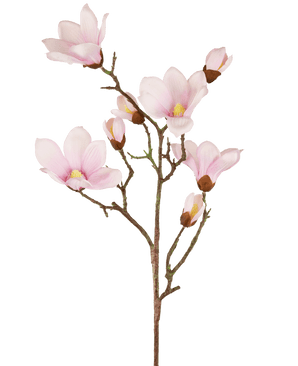 Branche de magnolia artificiel Real Touch rose 98 cm