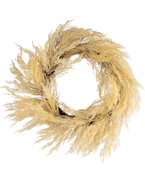 Couronne artificielle Pampass beige 60 cm