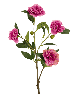 Fleur artificielle Cammellia 80 cm rose