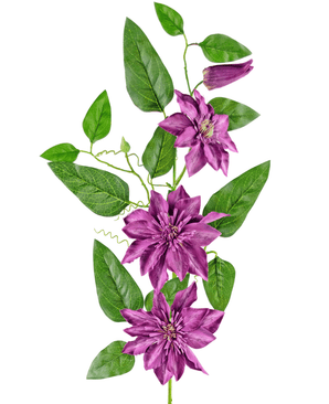 Fleur artificielle Clematis large 81 cm violet