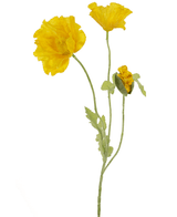 Fleur artificielle Coquelicot 73 cm jaune