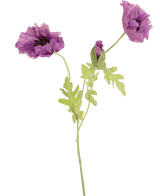 Fleur artificielle Coquelicot 73 cm lilas