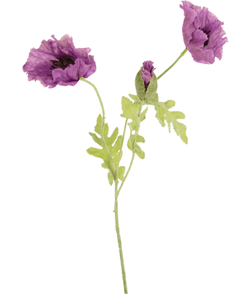 Fleur artificielle Coquelicot 73 cm lilas