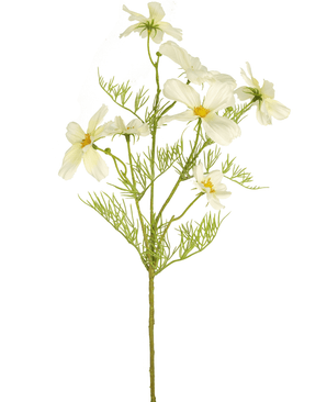 Fleur artificielle Cosmos 74 cm blanc