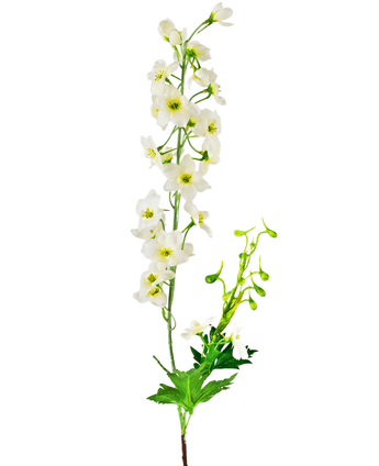 Fleur artificielle Delphinium 79 cm blanc