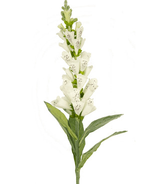 Fleur artificielle Foxglove 90 cm blanc