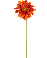 Fleur artificielle Gerbera mini 47 cm orange doux