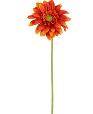 Fleur artificielle Gerbera mini 47 cm orange doux