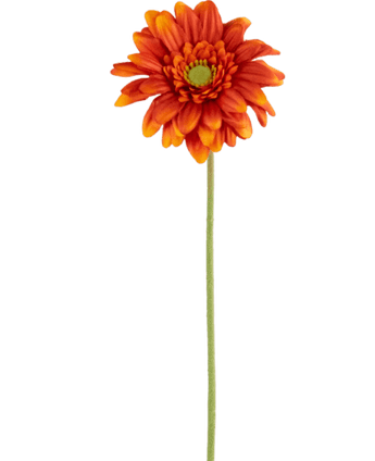 Fleur artificielle Gerbera mini 47 cm orange doux