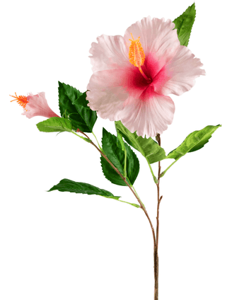 Fleur artificielle Hibiscus 73 cm rose clair