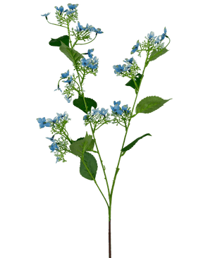 Fleur artificielle Hortensia sauvage 93 cm bleu