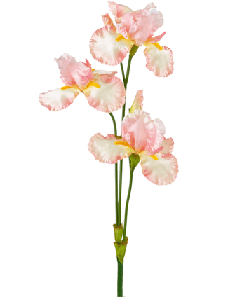 Fleur artificielle Iris 102 cm rose clair