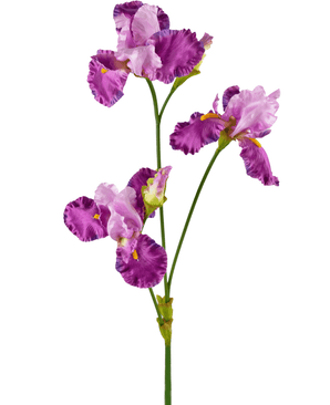 Fleur artificielle Iris 102 cm violet