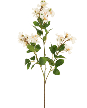 Fleur artificielle Lagerstroemia 90 cm blanc