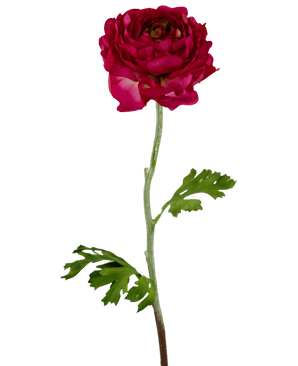 Fleur artificielle Ranunculus 51 cm rose foncé