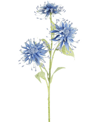 Fleur artificielle Scabiosa Japonica 70 cm bleu