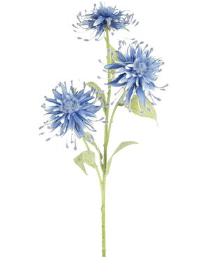 Fleur artificielle Scabiosa Japonica 70 cm bleu