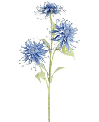 Fleur artificielle Scabiosa Japonica 70 cm bleu