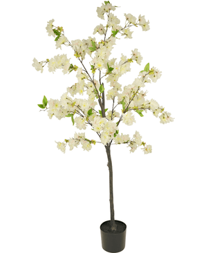 Fleur de cerisier artificielle 150 cm blanc