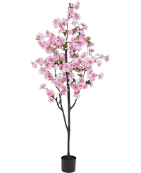 Fleur de cerisier artificielle 180 cm rose