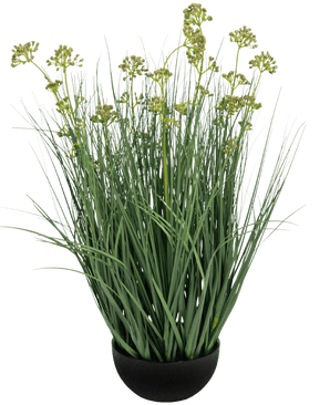 Gazon artificiel Fleur de poireau Oignon Pot d'herbe 60 cm ignifugé