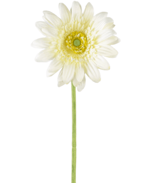 Gerbera artificiel 53 cm blanc