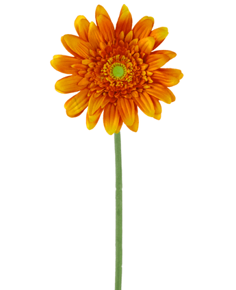 Gerbera artificiel 53 cm orange