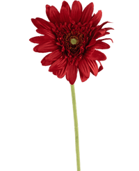 Gerbera artificiel 53 cm rouge