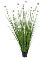 Herbe artificielle Fleur de poireau Oignon Pot d'herbe 120cm ignifugé