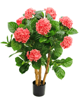 Hortensia artificiel 85 cm rose