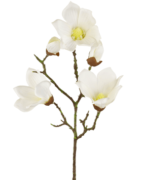 Magnolia artificiel Real Touch White 72cm