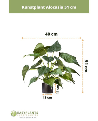 Plante artificielle Alocasia 51 cm