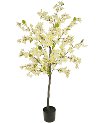 Plante artificielle Bougainvillier 150 cm blanc