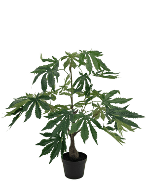 Plante artificielle Chanvre Cannabis Feuilles 60 cm