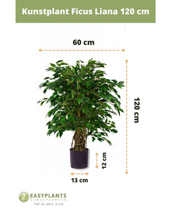 Plante artificielle Ficus Liana 120 cm