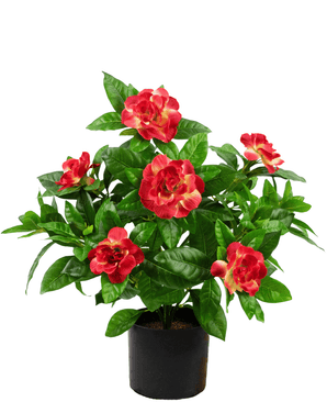 Plante artificielle Gardenia 39 cm fuchsia