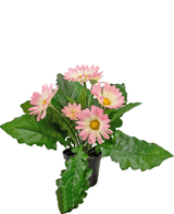 Plante artificielle Gerbera 28 cm rose