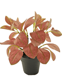 Plante artificielle Rohdea 28 cm rouge