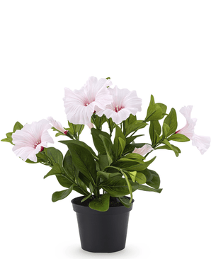 Plante artificielle de pétunia 25 cm rose