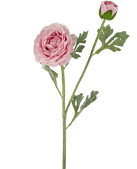 Renoncule artificielle Real Touch Rose60cm