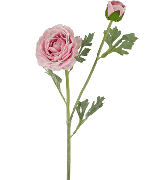 Renoncule artificielle Real Touch Rose60cm