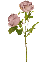 Rose artificielle Deluxe 55 cm violet