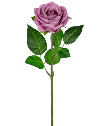 Rose artificielle "Emine" Real Touch Rose foncé 43cm