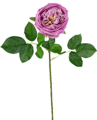 Rose artificielle de jardin "Anniken" Real Touch Violet72cm