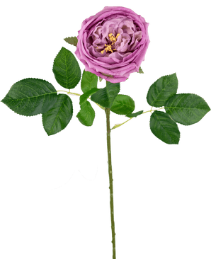 Rose artificielle de jardin "Anniken" Real Touch Violet72cm